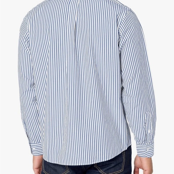 Brooks Brothers Men's Blue Striped Long Sleeve Button Down Shirt 16-33 - Picture 2 of 7